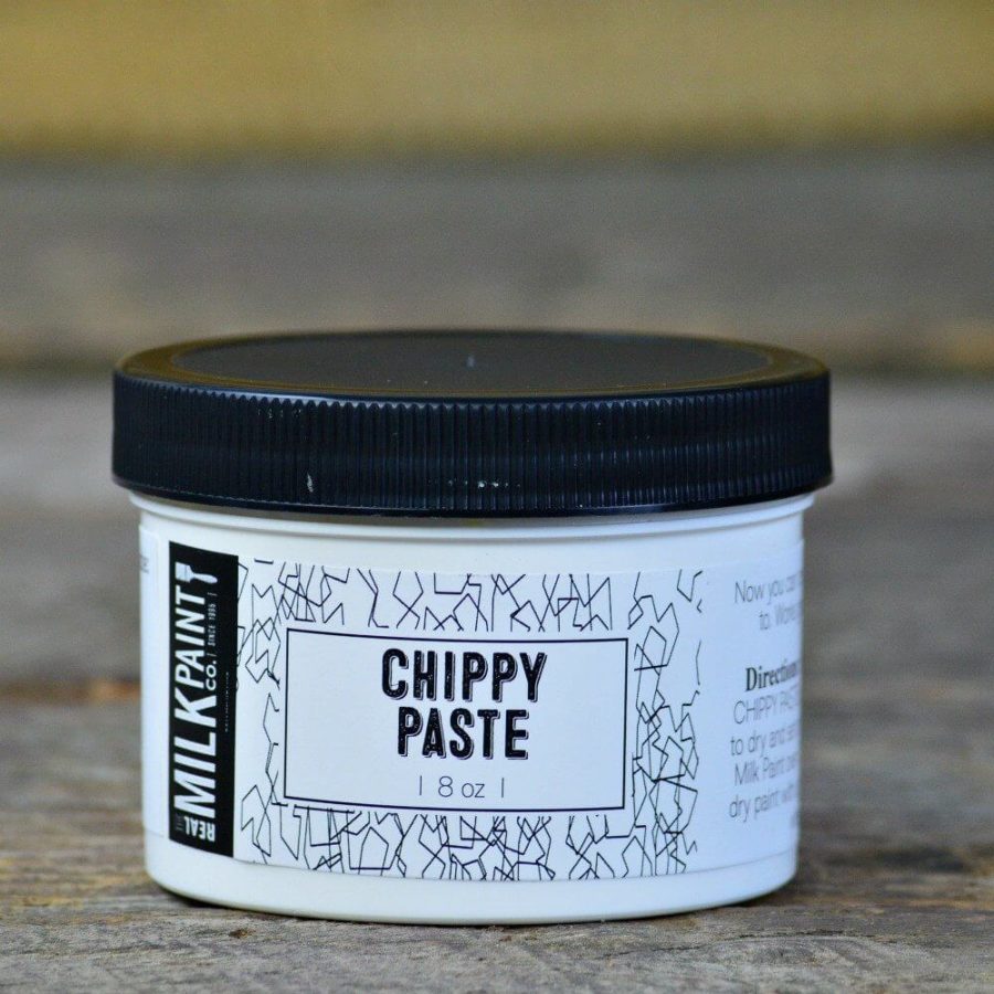 the real milkpaint crema chippy paste madera 8oz